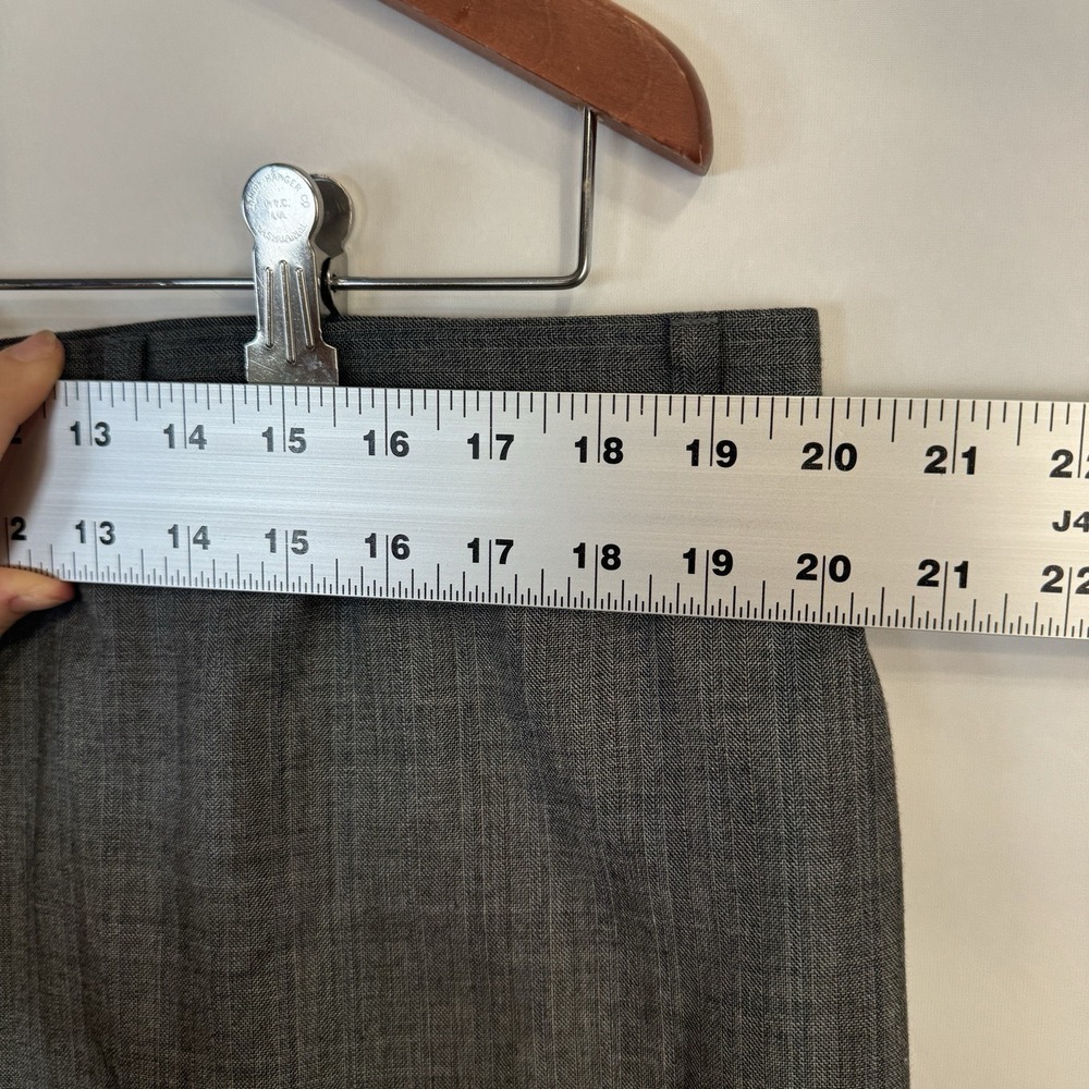 VTG 48L Lauren Ralph Lauren Wool Gray 2-Piece Suit Herringbone 40x28 Classic Fit - Picture 5 of 16